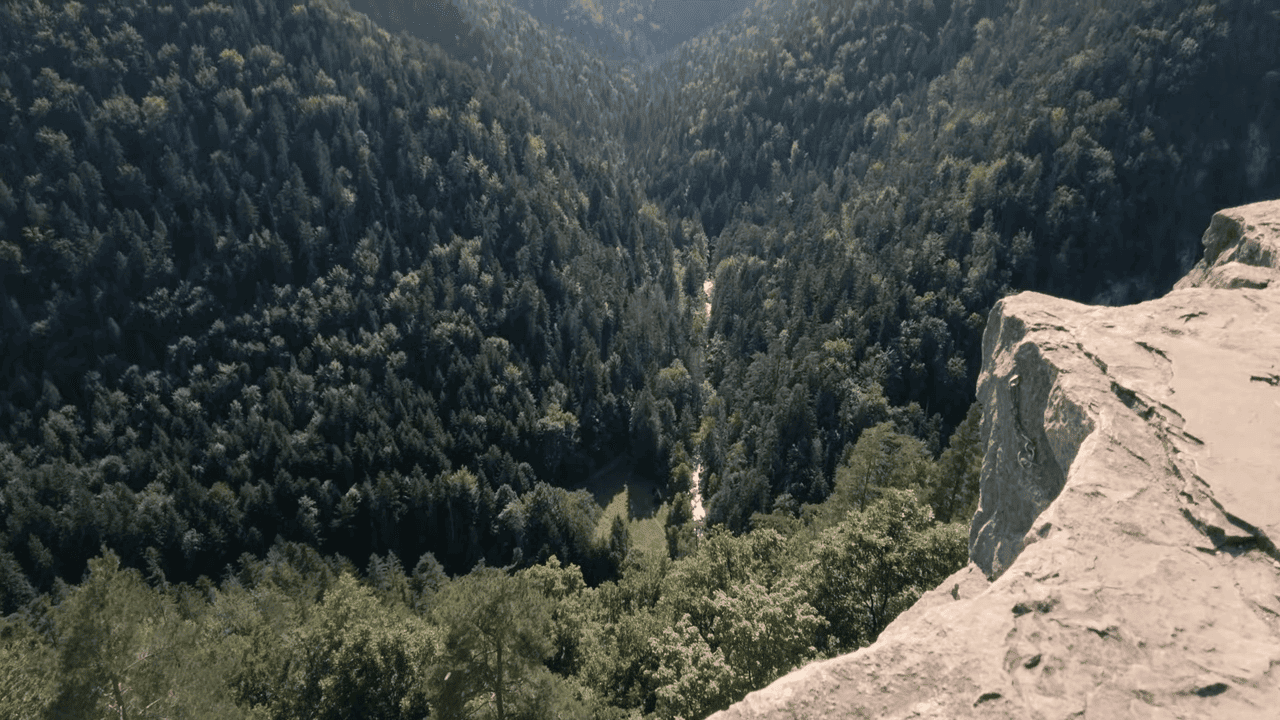 Tomášovský výhľad zo skaly